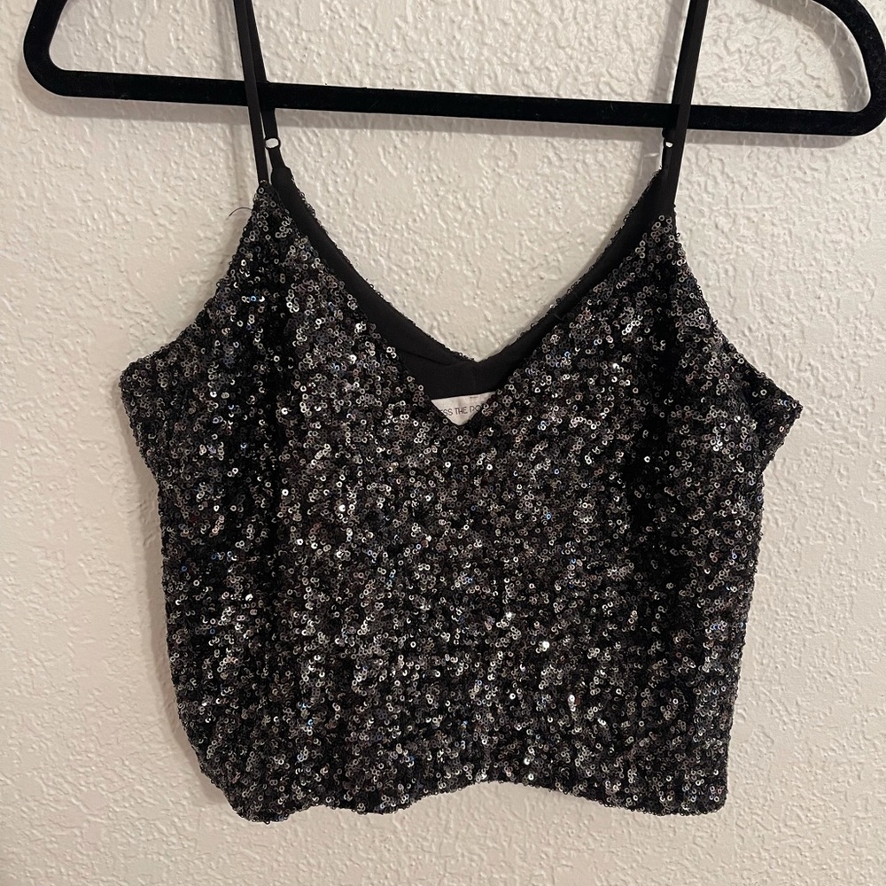 Dress The Population Sequin Top